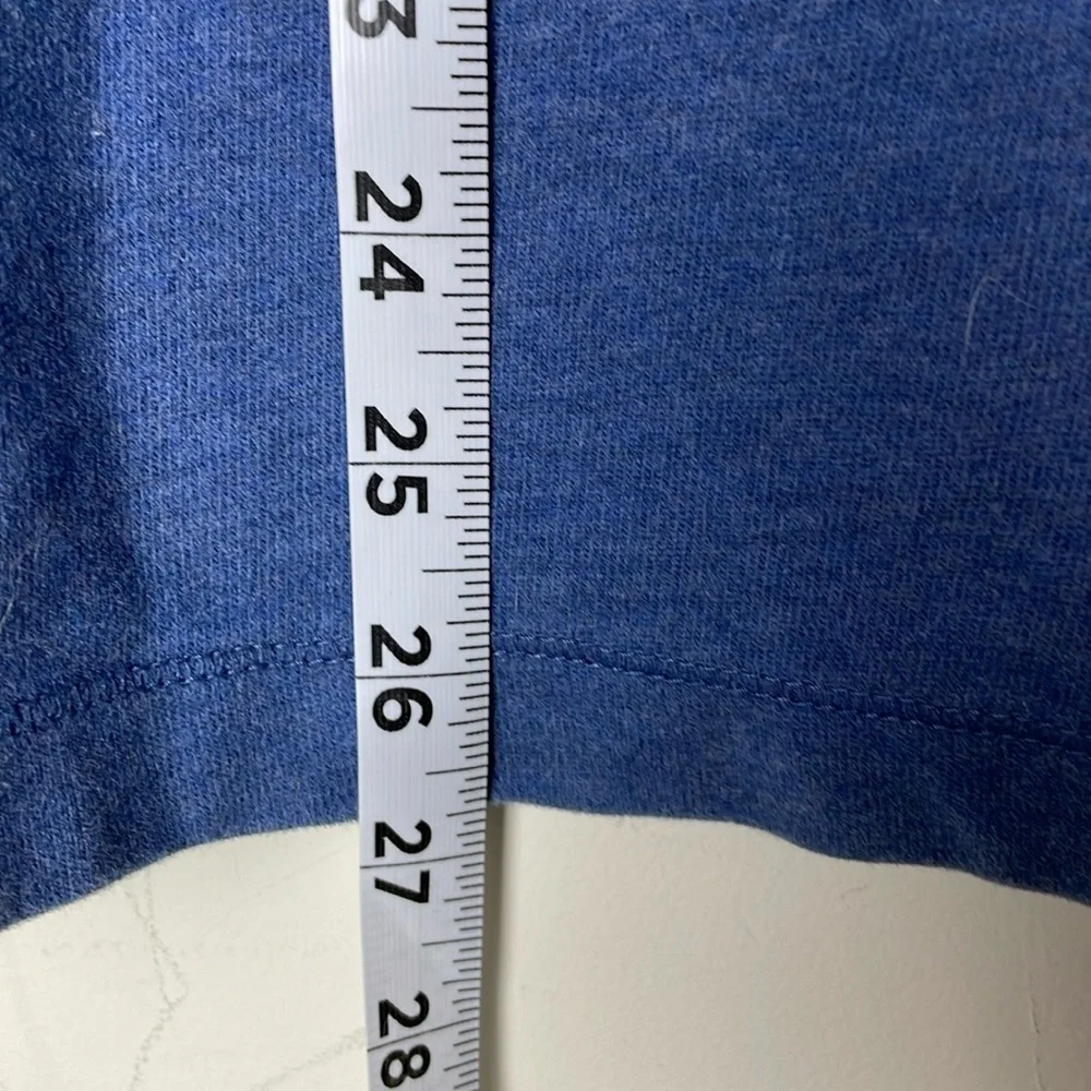J. Crew blue cotton half-zip sweater size M